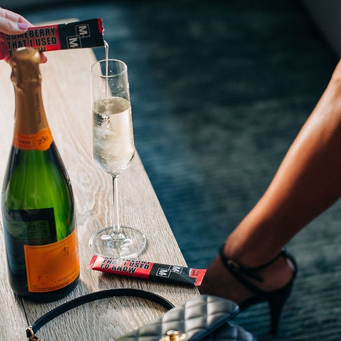 Perfect mixer for vodka or champagne.