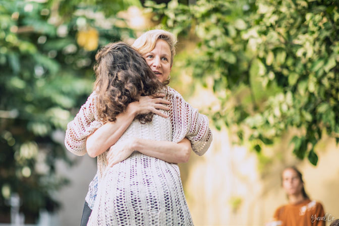 people hugging
