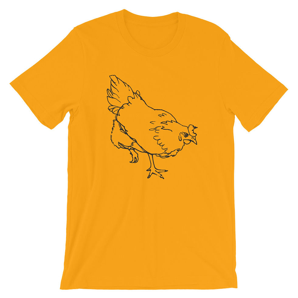 Thumbnail: MyVillages (Black Chicken) Adult Unisex T-Shirt
