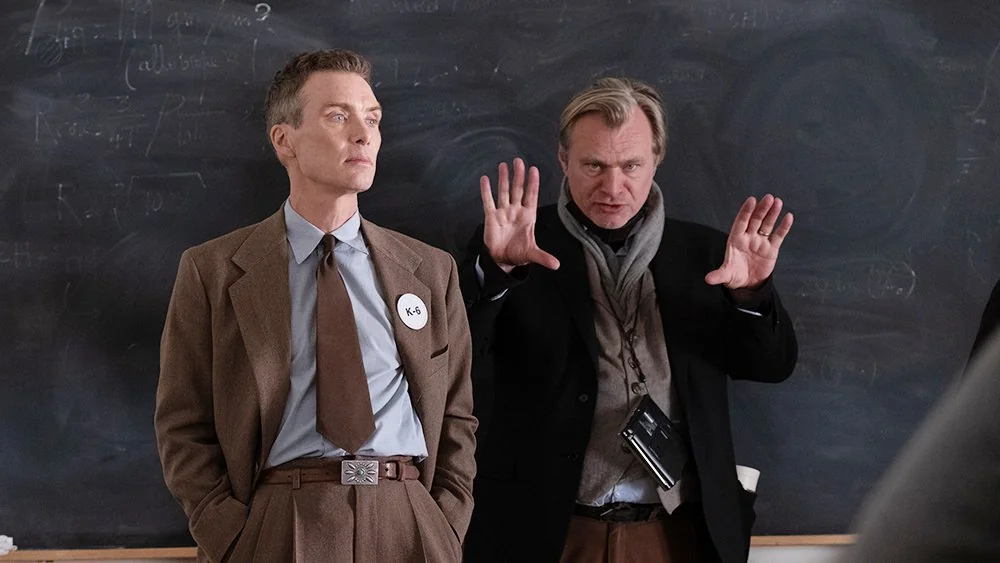 Christopher Nolan (Director) and Cillian Murphy as Oppenheimer