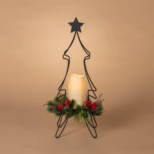 Metal Christmas Tree Candle Holder The Holiday Parlor