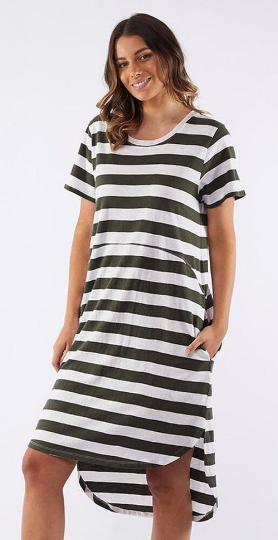 🌸 Foxwood Stripe Dress Sz M