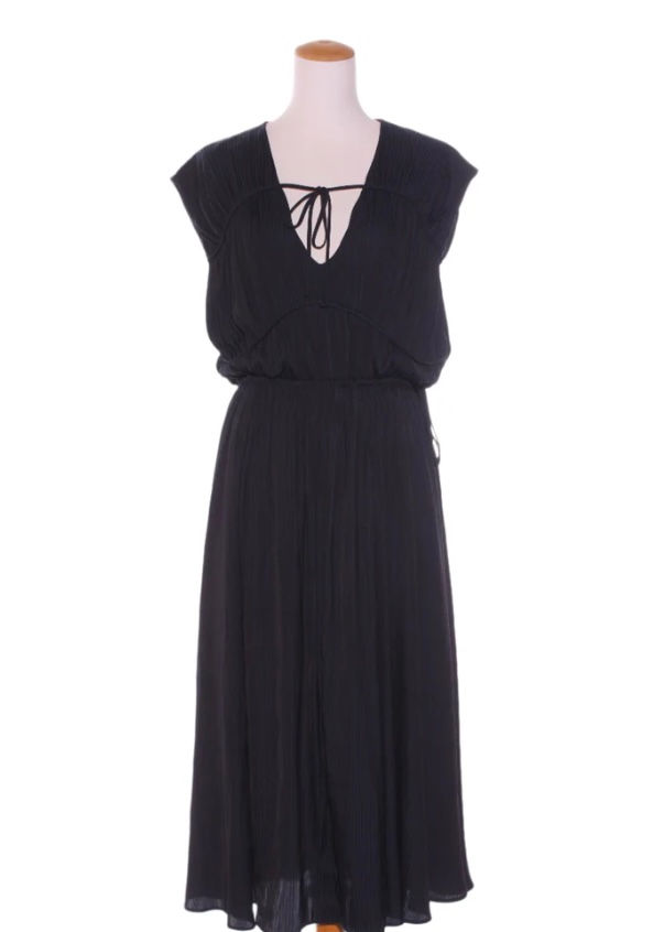 🌸 State of Play Pinstripe Navy/Black Dress Sz 10