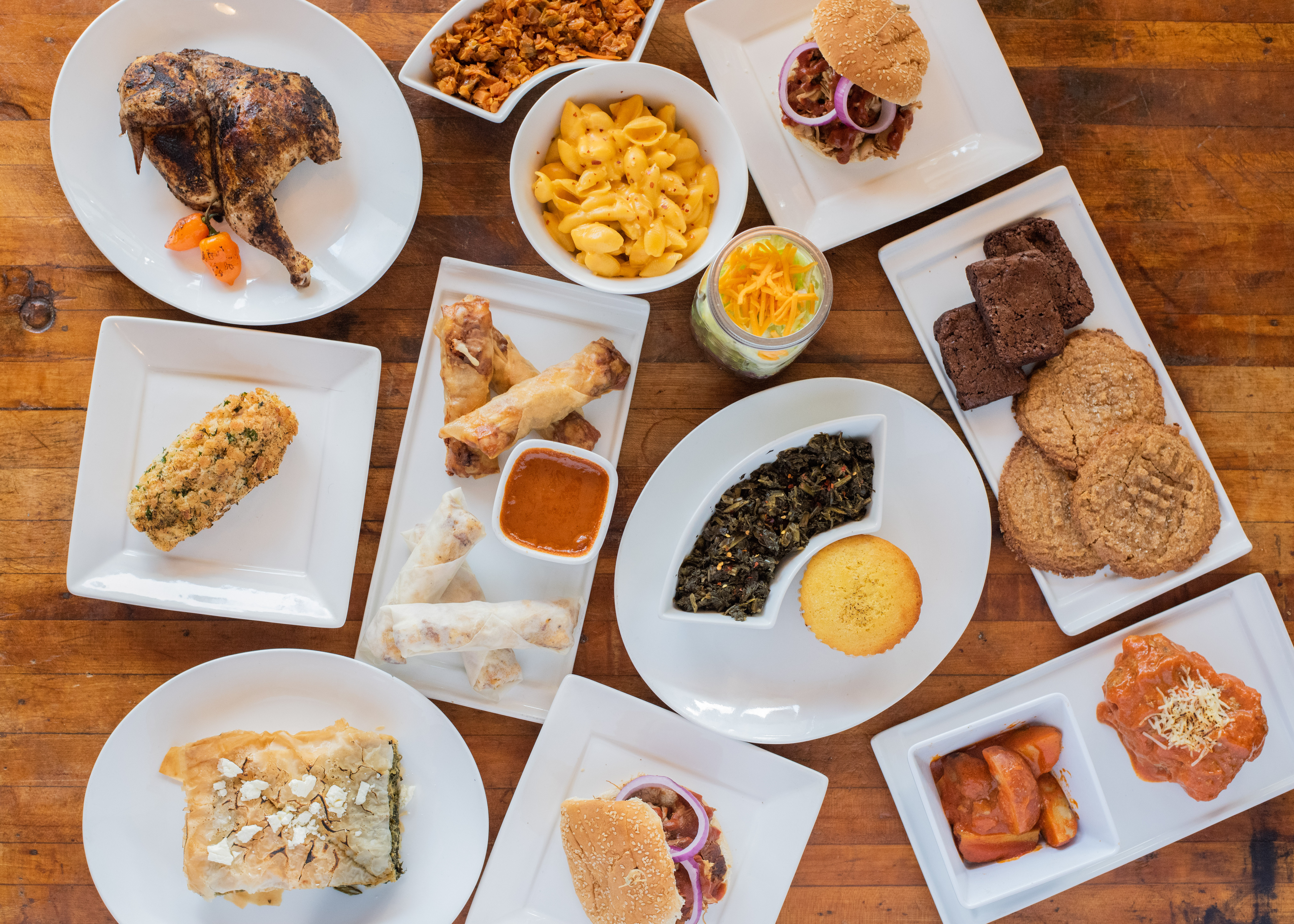 Arranged Food and Objects