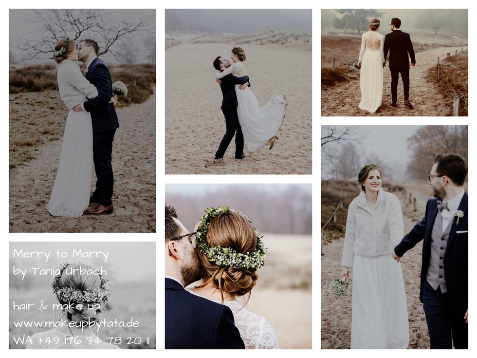 Brautpaar Fotoshooting in den Boberger Dünen bei Hamburg
