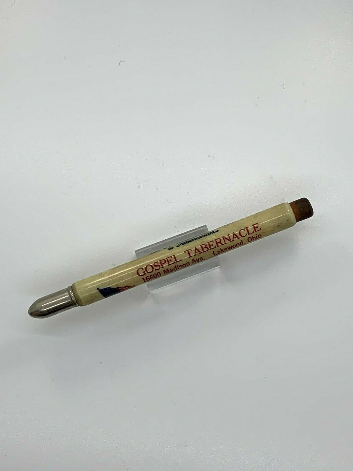 Gospel Tabernacle Pledge of Allegiance Bullet Pencil (051920-89)