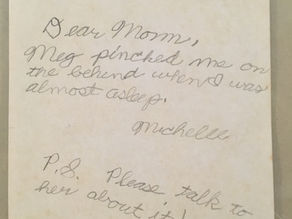 My Memo to Management at Age 8: Eldest Daughter Syndrome, Exhibit A