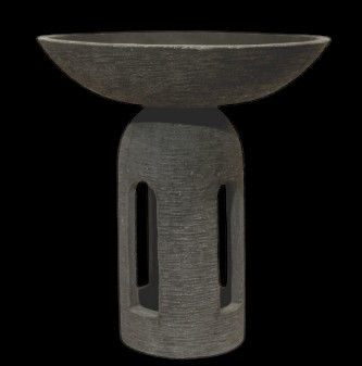 Bowl w/ Dome Pedestal