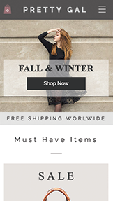 Mode & accessories hjemmesideskabeloner – Damemode