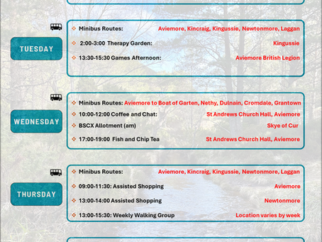 BSCX EVENTS W/C 20TH MAY