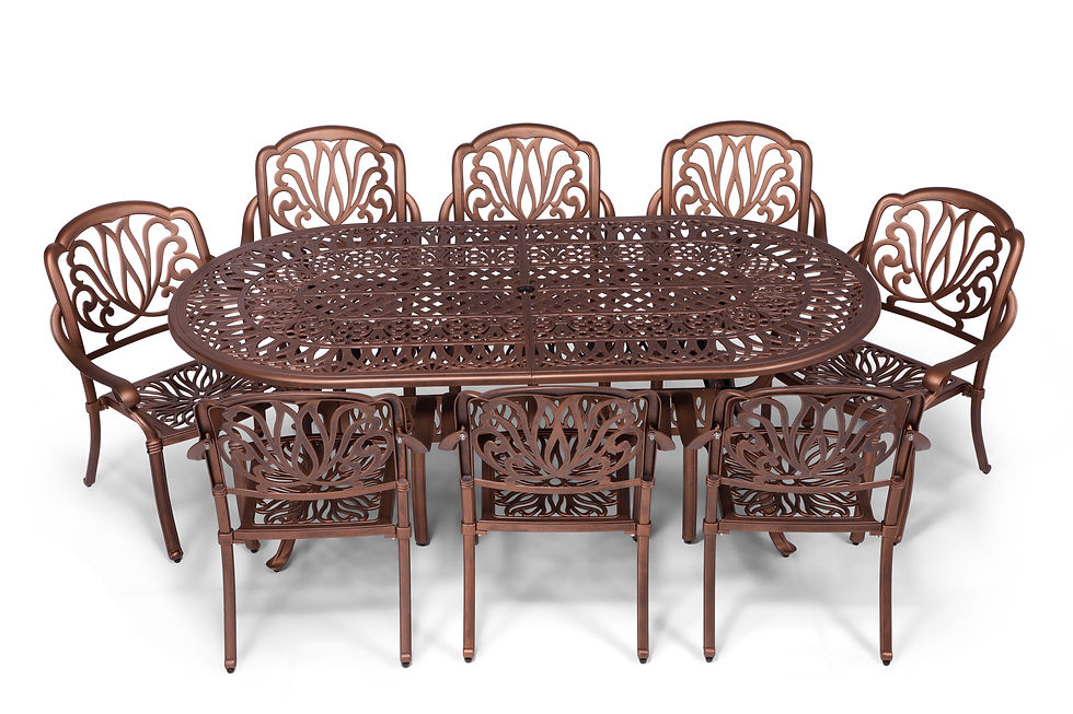 Thumbnail: 8 Seater Tulip Set (214cm Oval)