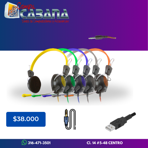 DIADEMAS PC/PORTATIL  012-MV