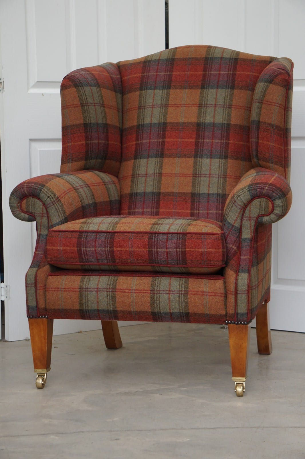 Duresta Somerset Wingback Armchair Tartan
