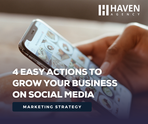 4 Easy actions to grow your business on social media