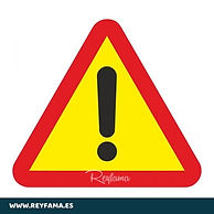 Señal vial metálica Peligro Indefinido 700x700mm