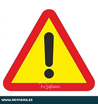 Señal vial metálica Peligro Indefinido 700x700mm