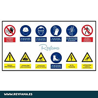 Cartel Combinado Señal PVC Horizontal