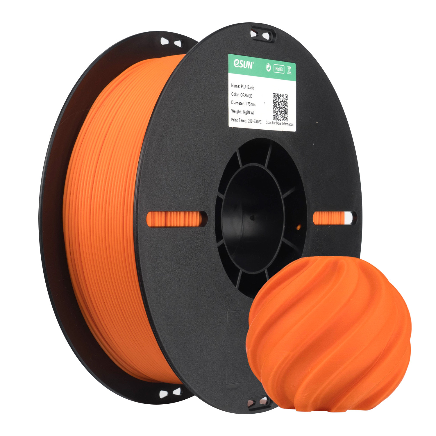 FILAMENTO ESUN PLA BASIC LARANJA ORANGE