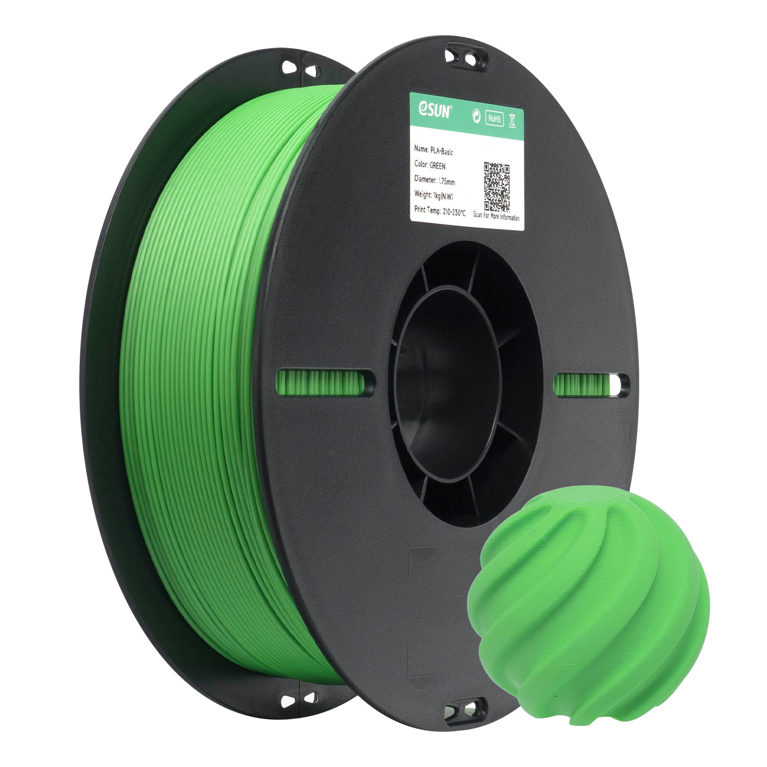 FILAMENTO ESUN PLA BASIC VERDE GREEN