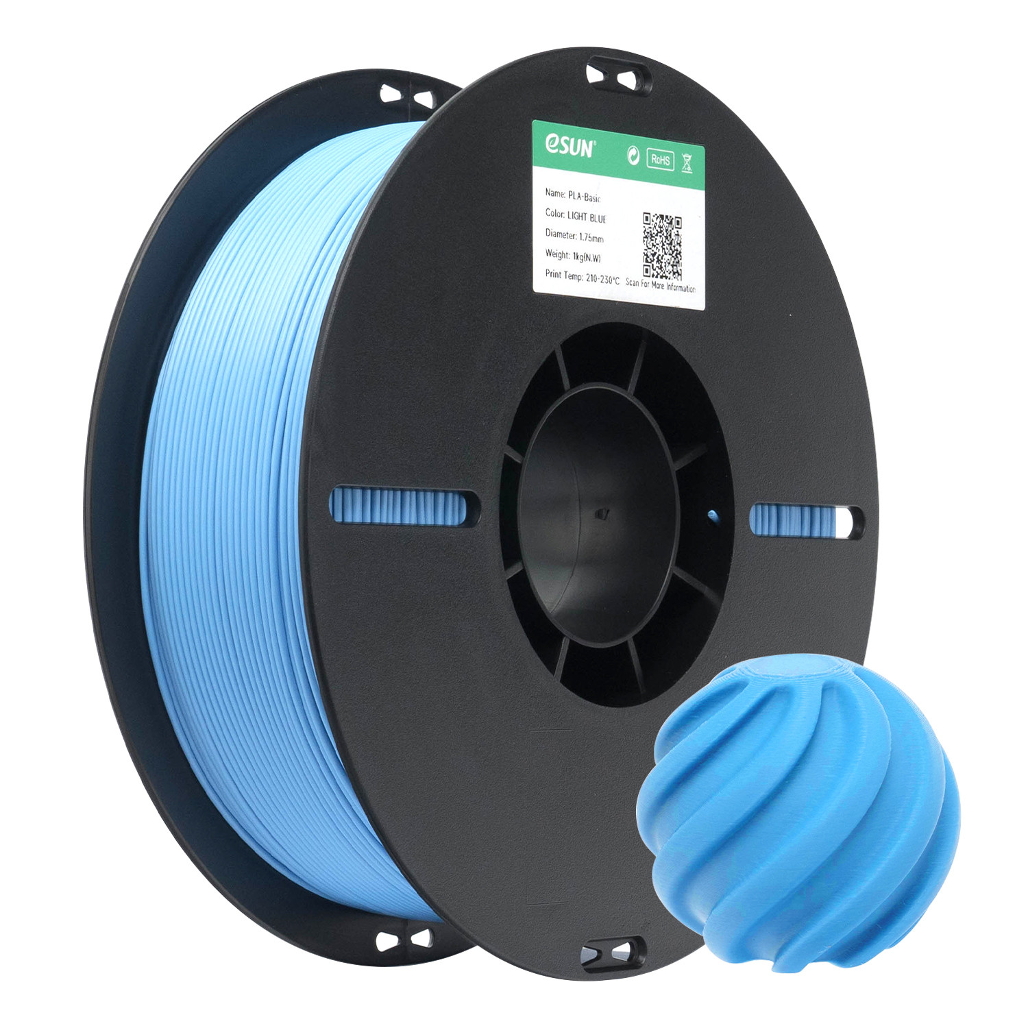 FILAMENTO ESUN PLA BASIC AZUL CLARO LIGHT BLUE