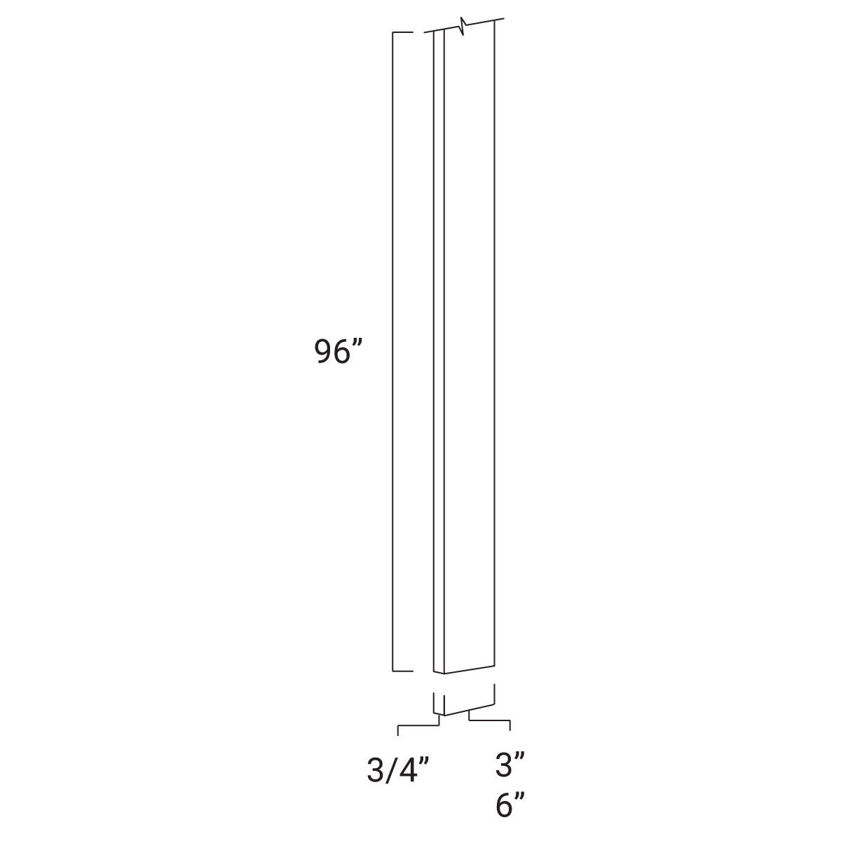 Wall Filler 3"x96" TF396