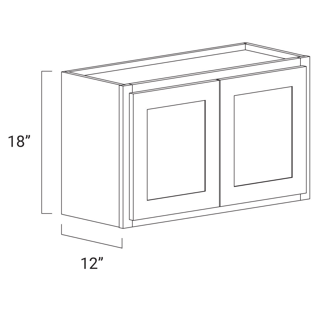 33"x18" Wall W3318 ASSEMBLED