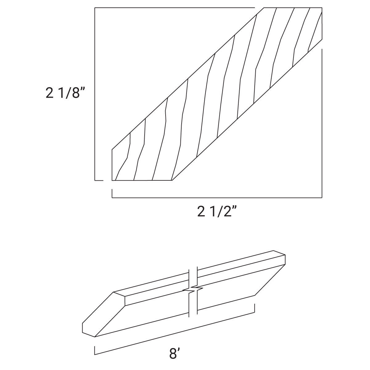 Angled Crown Molding ACM8