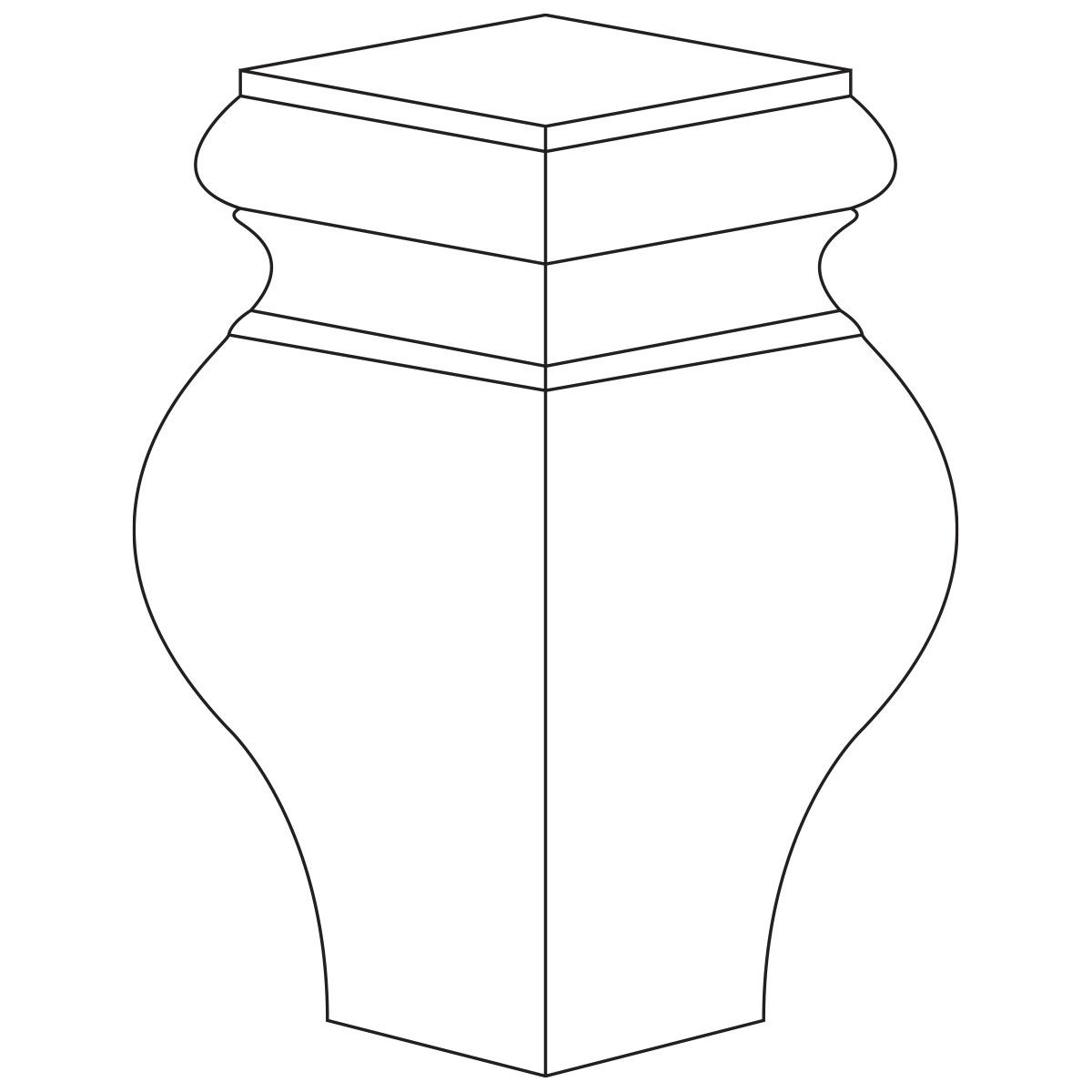 FROST SQUARE BUN FEET