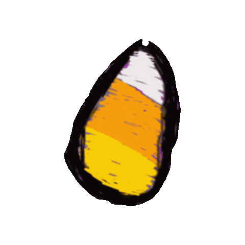 Candy Corn Freaky Snap Sticker.gif