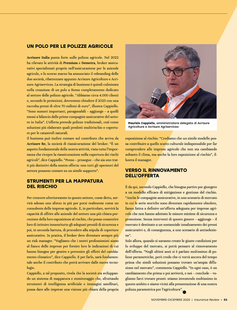 Agricoltura e Climate Change: Intervista a Maurizio Cappiello