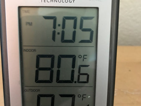 Whole house fan testing.