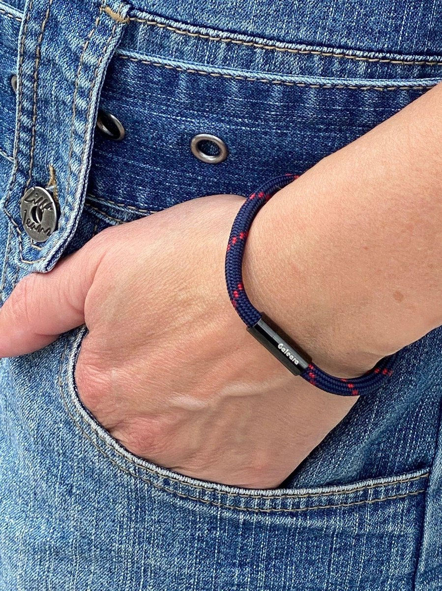 Thumbnail: Rope bracelet Rui navy blue