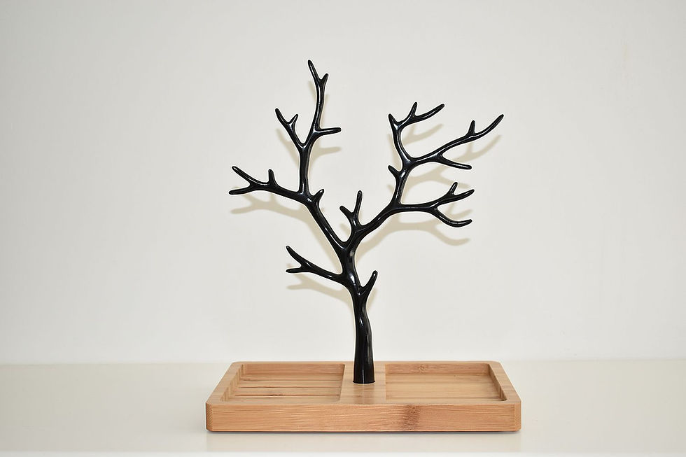 Thumbnail: Jewelry tree Furo bamboo black