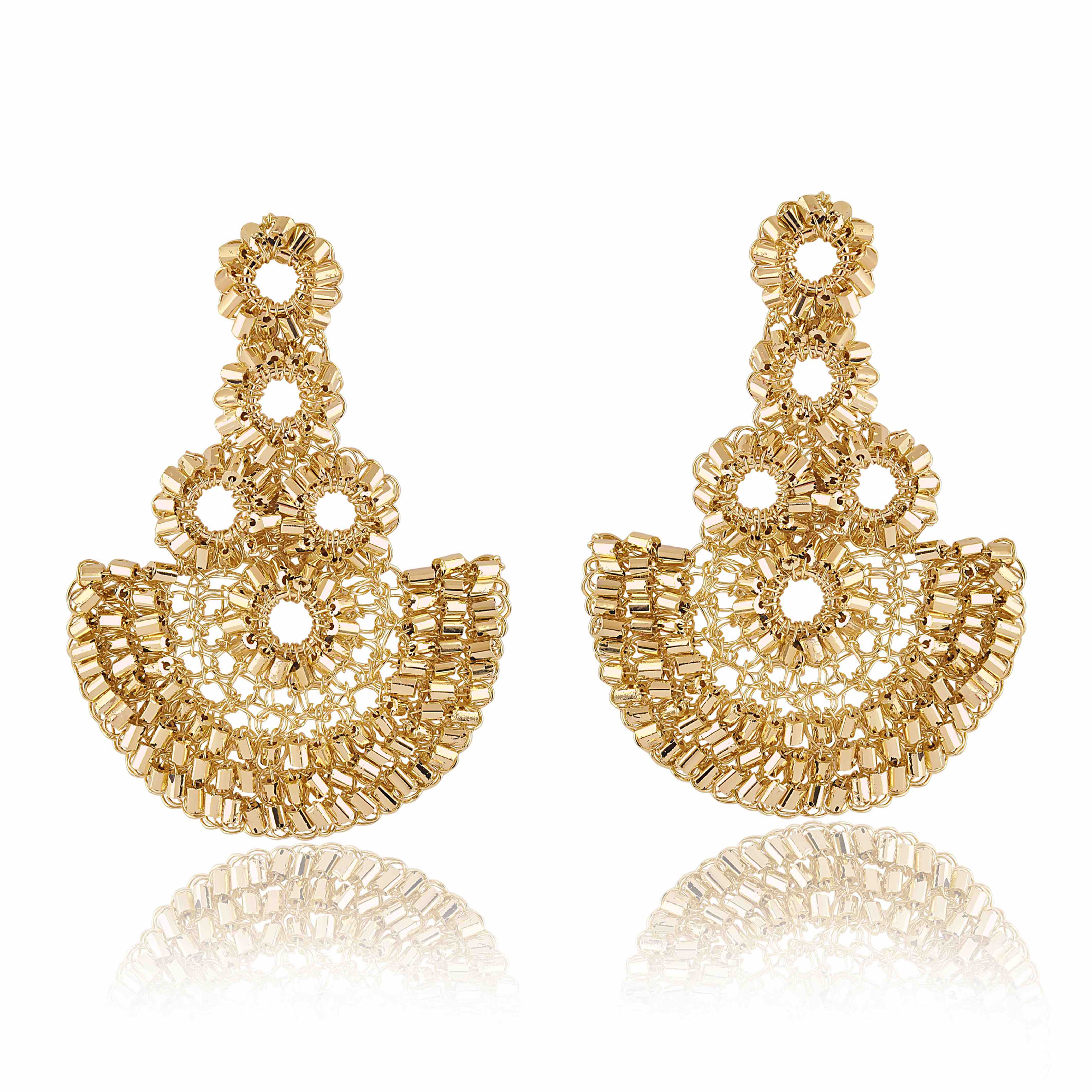 Brinco Galaxy Slim Mini - Ouro e Dourado - Mon Cher