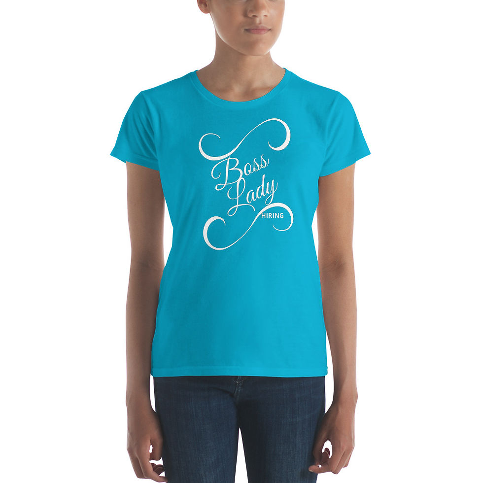 Thumbnail: Women's short sleeve t-shirt - Boss Lady