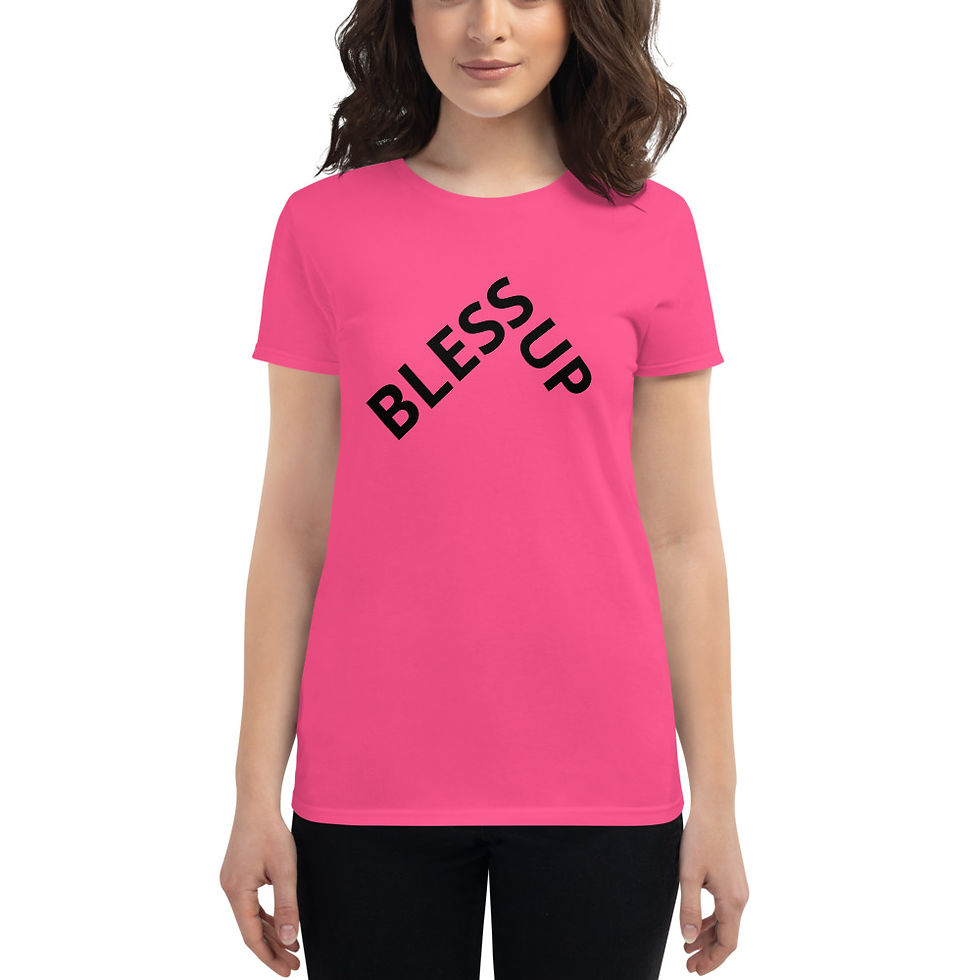 Thumbnail: Women's short sleeve t-shirt - Bless Up