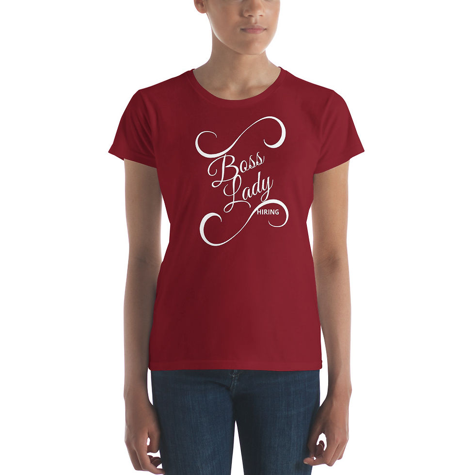 Thumbnail: Women's short sleeve t-shirt - Boss Lady