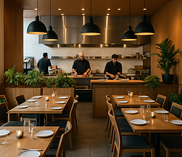 Restaurant refrigeration and tables