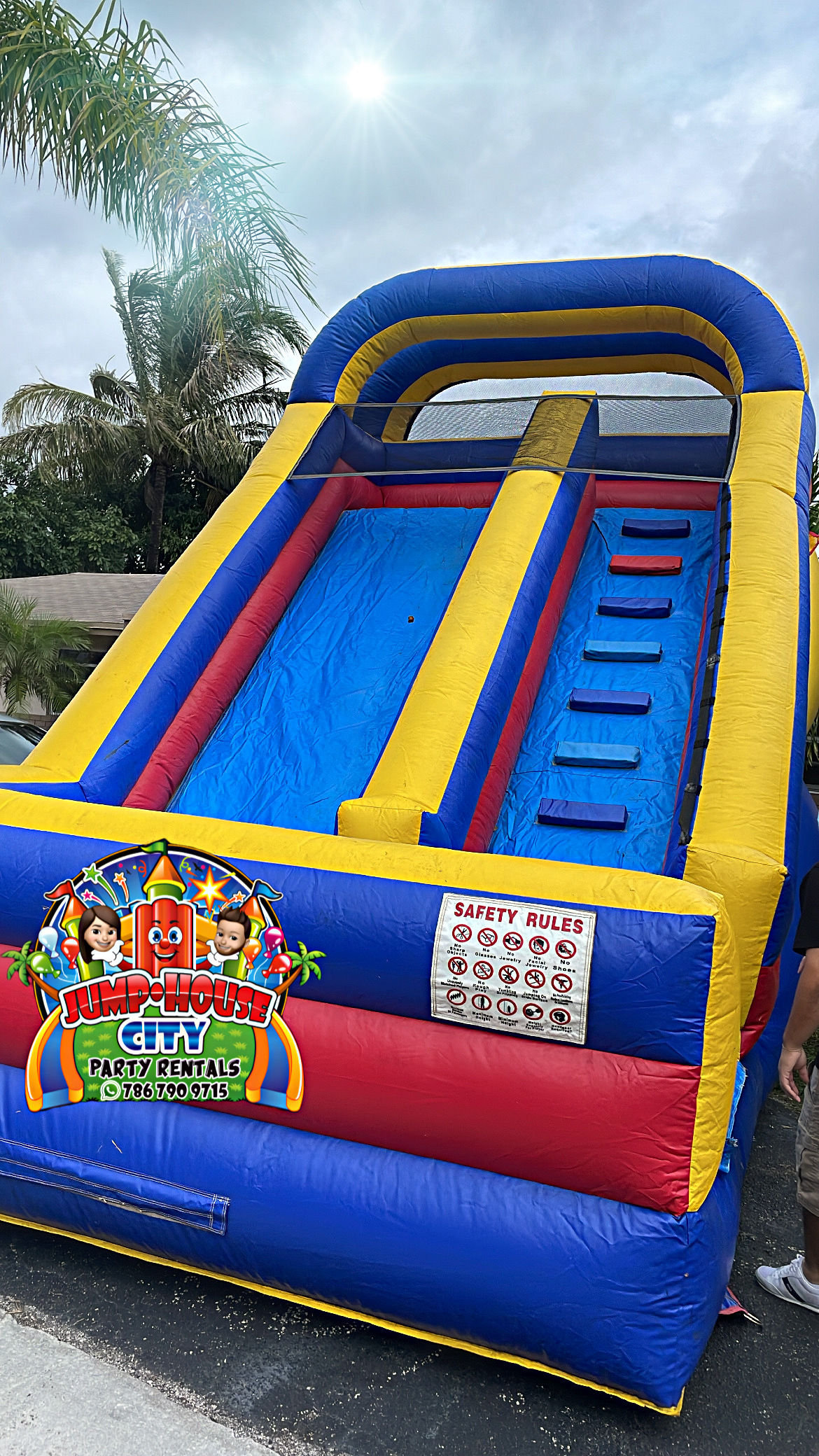 15 Ft Dry / Water Slide 