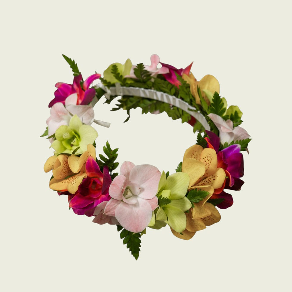 Fresh Flower Haku Lei ( Headband )