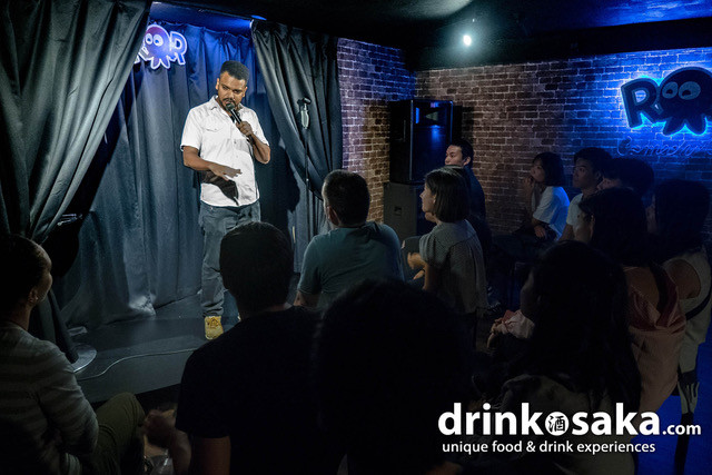 Downstairs from L&L, ROR Comedy Club in Osaka