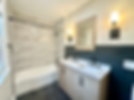 Custom tile work in bathroom