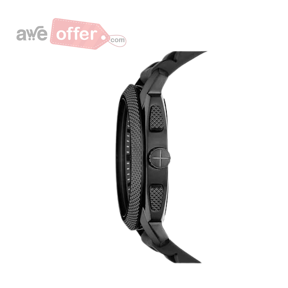 Thumbnail: Fossil Men’s Black Silicone Watch