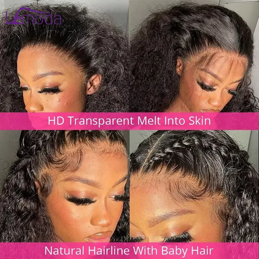 Thumbnail: Deep Wave Lace Front Wigs Human Hair