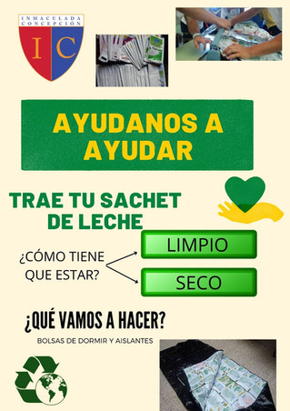 Ayúdanos a ayudar ¡TRAE TU SACHET!