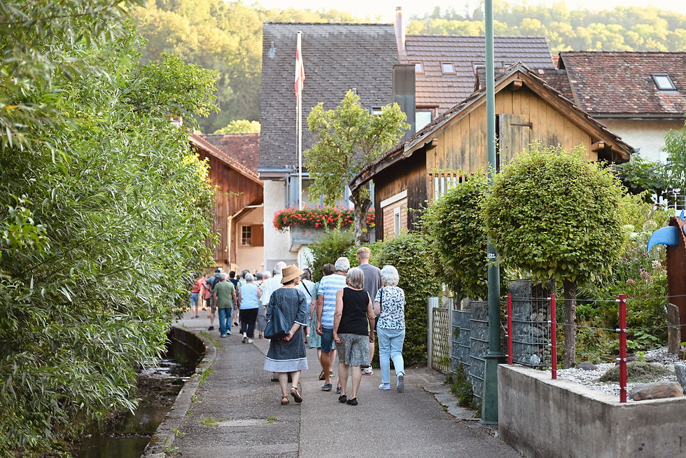 Abendspaziergang Thema Öffentlicher Verkehr