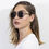 Thumbnail: FAIRFAX | CA10 - Polarized Circle Round Brow-Bar Fashion Sunglasses
