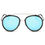 Thumbnail: FARMINDALE | CA13 - Polarized Circle Round Brow-Bar Fashion Sunglasses
