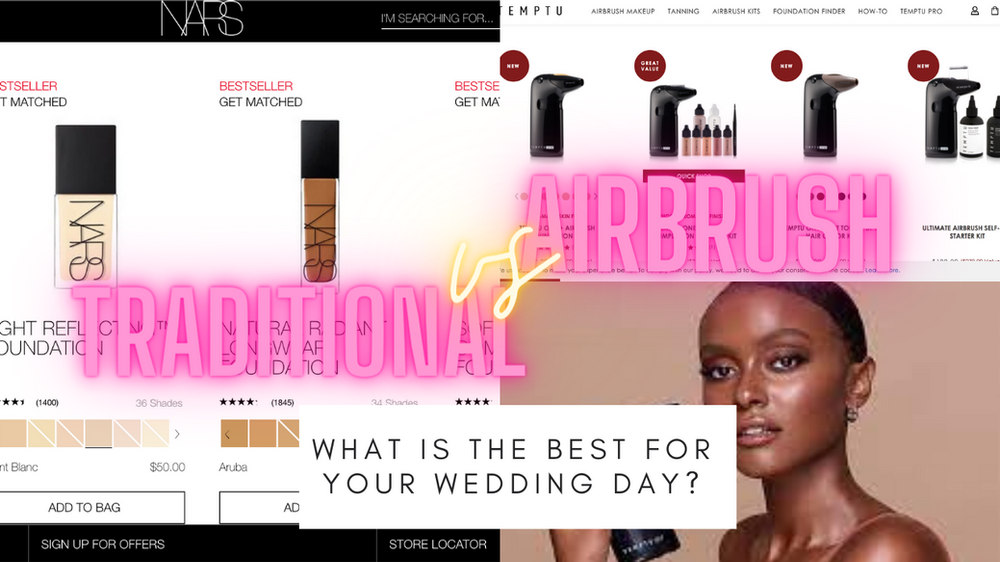 Airbrush vs. Traditional Bridal Foundation
