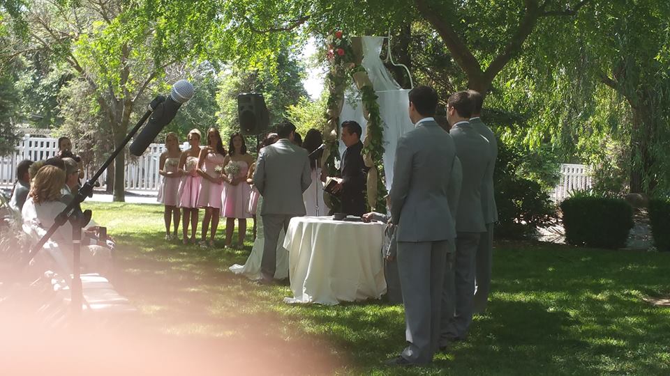 Albert Officiating Wedding